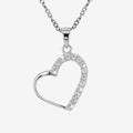 Silver Openwork Heart Necklace