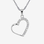 Silver Openwork Heart Necklace