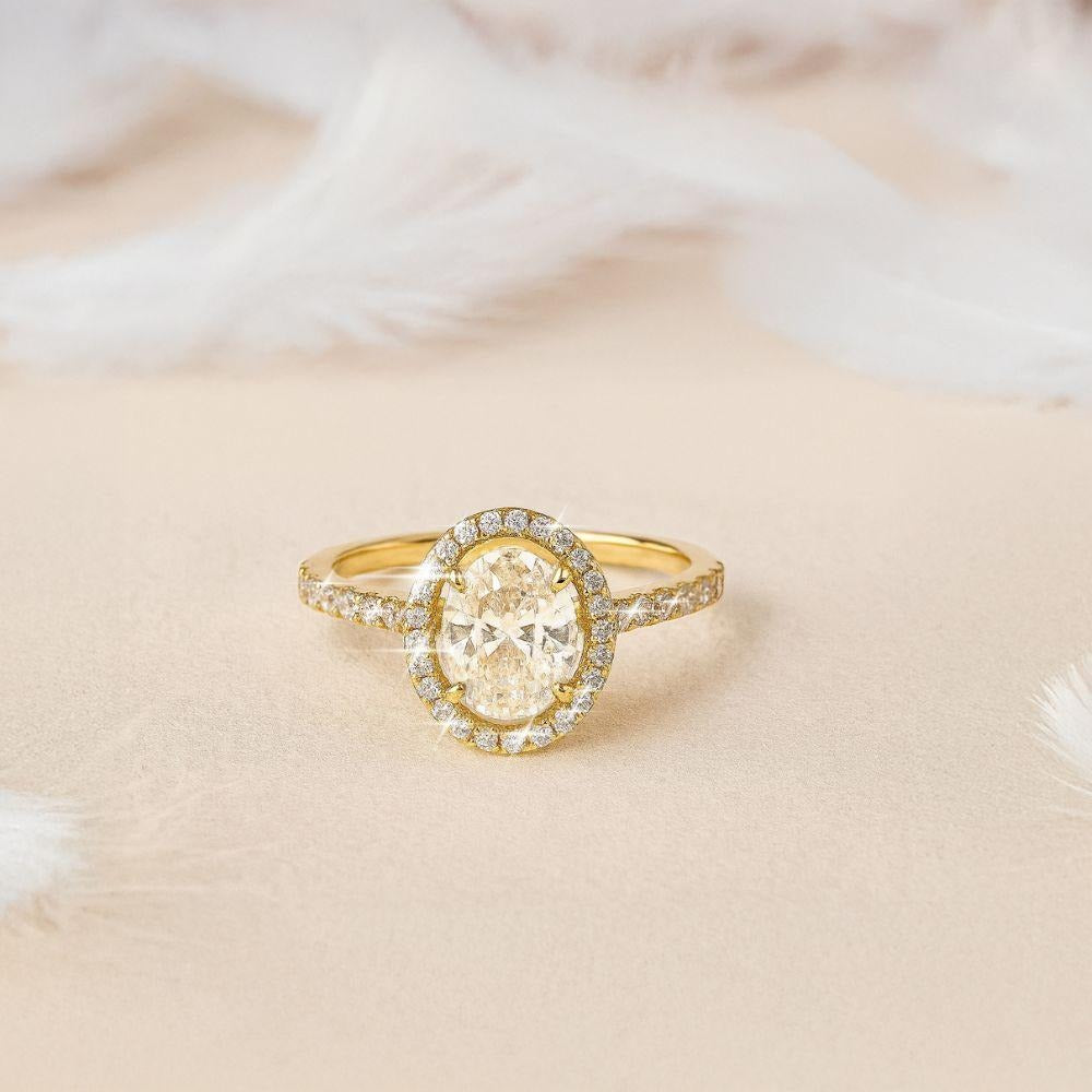 Oval Halo Ring
