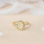 Oval Halo Ring