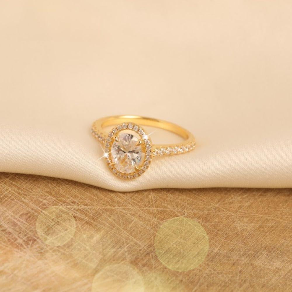 Oval Halo Ring