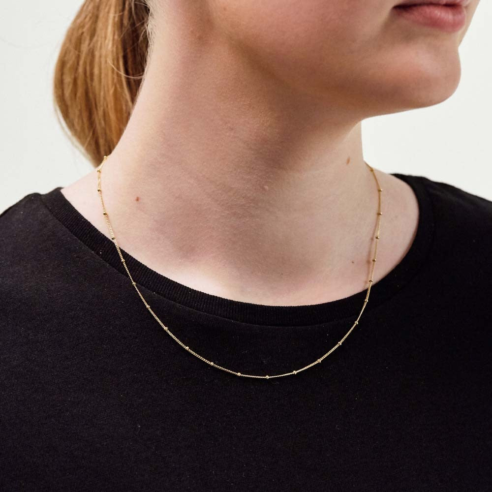 Sterling Silver Beaded Chain